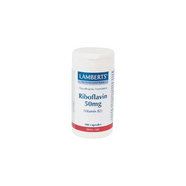 RIBOFLAVINA (VITAMINA B-2) 50 MG 100 CAP LAMBERTS