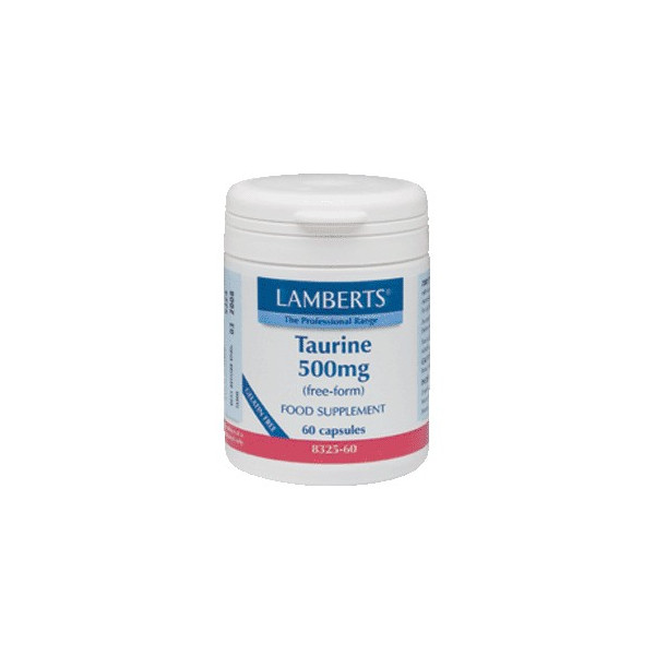 TAURINA 500 MG 60 CAP LAMBERTS