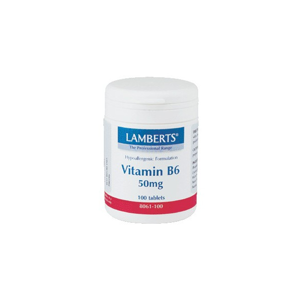 VITAMINA B-6 50 MG 100 COMP LAMBERTS