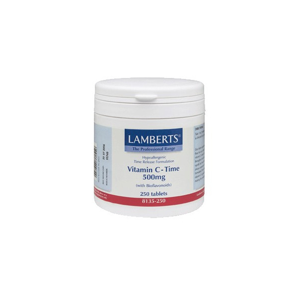 VITAMINA C 500 MG RETARD + BIOFLAVONOIDES 250 COMP LAMBERTS