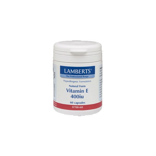 VITAMINA E NATURAL 400 UI 60 CAP LAMBERTS