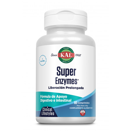 SUPER ENZYMES 60 COMP. ACCION PROLONGADA KAL
