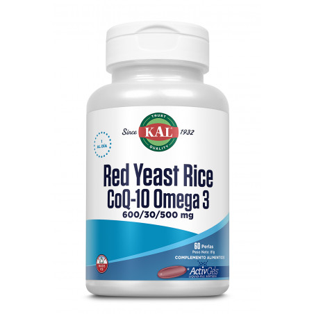RED RICE/ Q10/OMEGA 3 60 PERLAS KAL