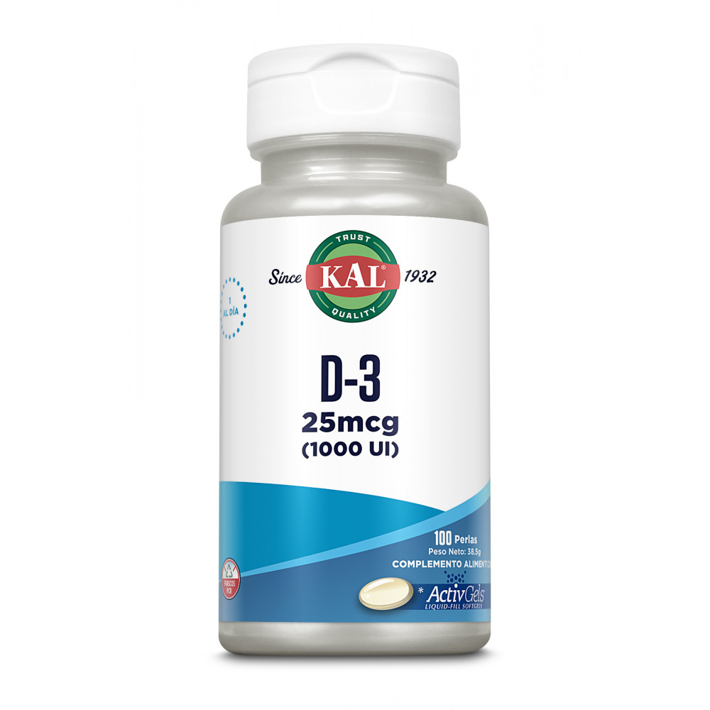 VITAMINA D 1000 UI 100 CAP KAL SOLARAY