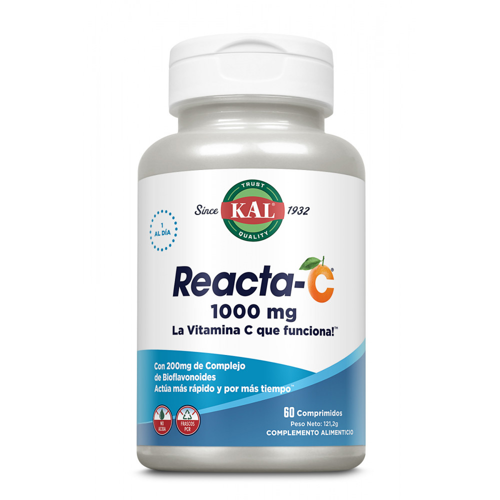 REACTA C 1000 MG 60 COMP KAL SOLARAY