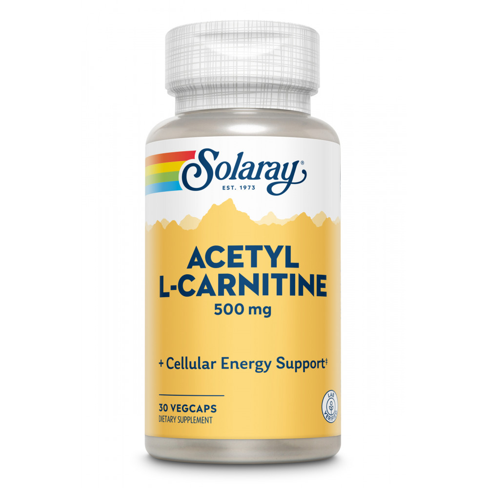 ACETIL L CARNITINA 500 MG 30 CAP SOLARAY