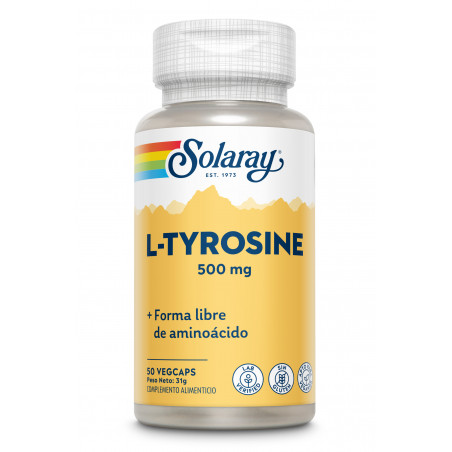 TIROSINA 500 MG 50 CAP SOLARAY