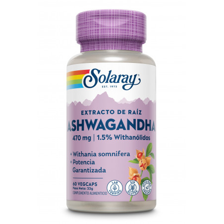 ASHWAGANDHA 470 MG 60 CAP SOLARAY