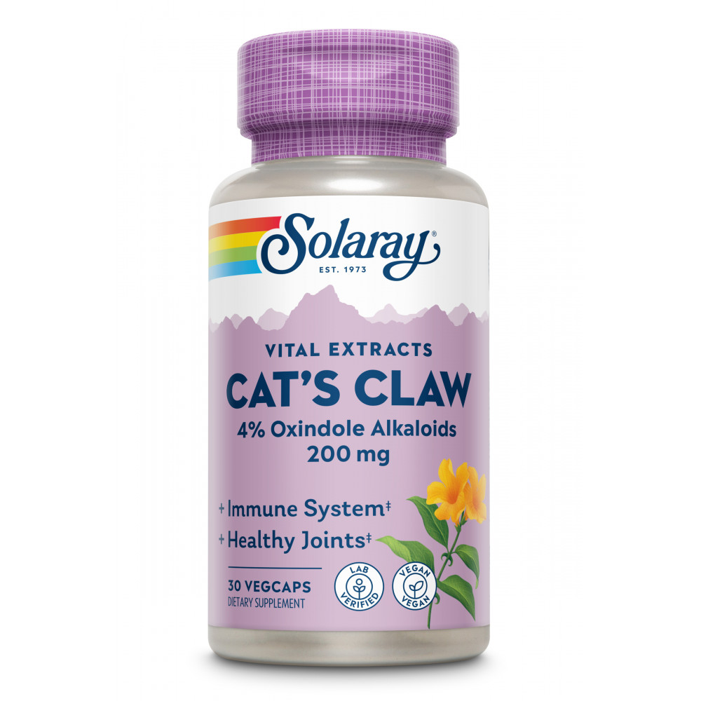 UÑA DE GATO (CAT'S CLAW) 200 MG 30 CAP SOLARAY