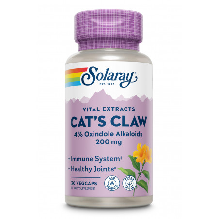 UÑA DE GATO (CAT'S CLAW) 200 MG 30 CAP SOLARAY