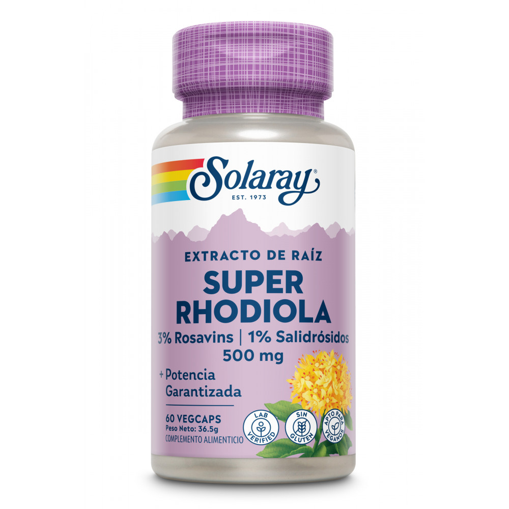 SUPER RHODIOLA 500 MG 60 CAP SOLARAY