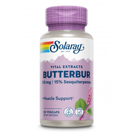 BUTTERBUR (PETASITA) 50MG 60 VEGCAPS SOLARAY