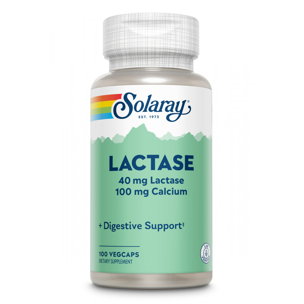 LACTASA 40MG (4000FCC) 100 CAP VEG SOLARAY