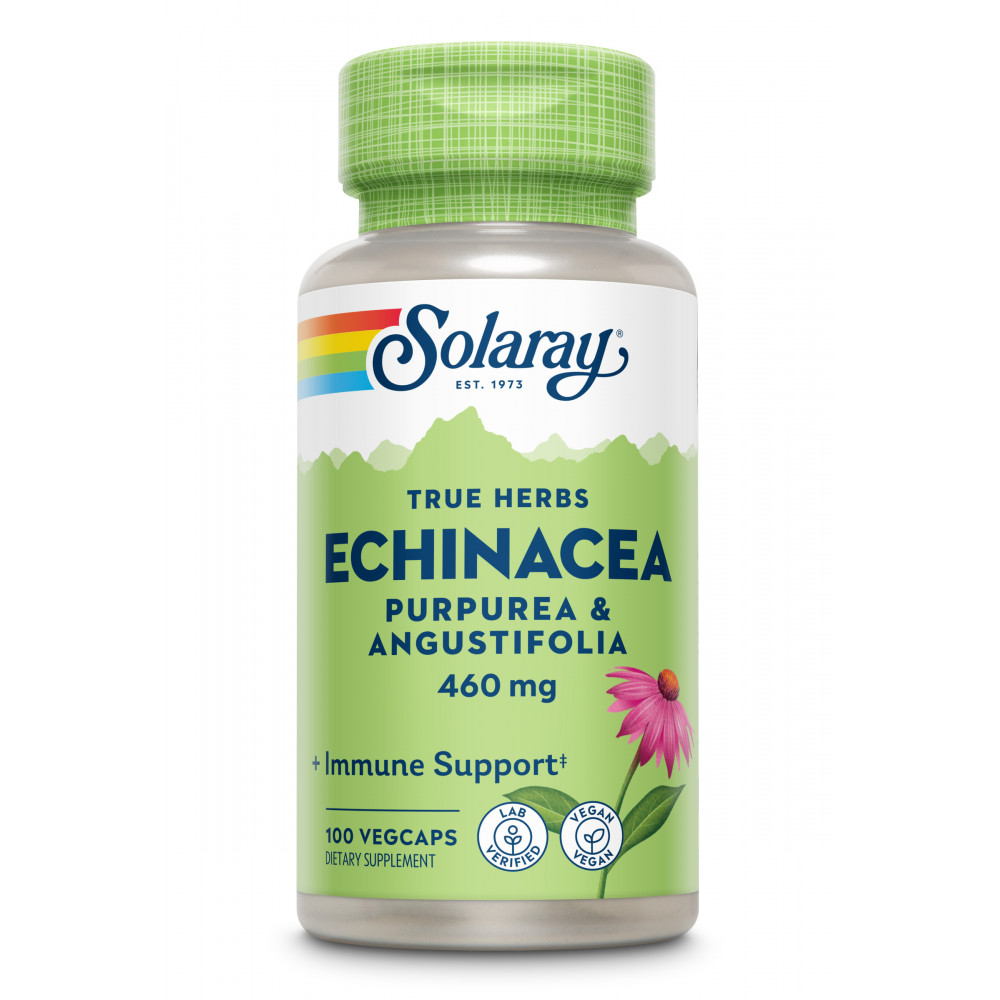 ECHINACEA PURPUREA/ANGUSTIFOLIA 460 MG 100 CAP SOLARAY