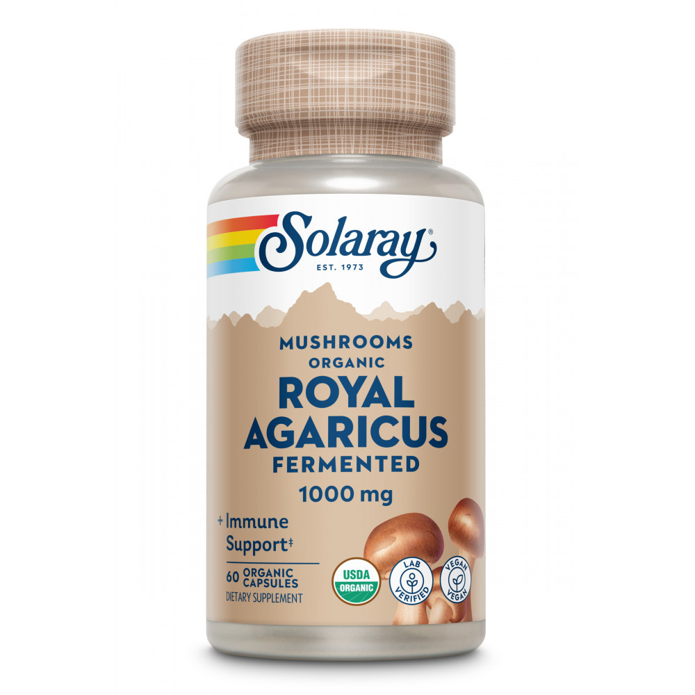 ROYAL AGARICUS 500MG 60 CAP VEG SOLARAY