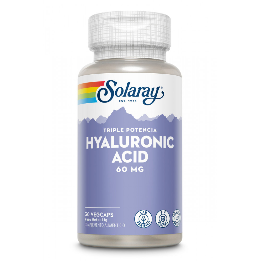 HYALURONIC ACID 60 MG 30 CAP SOLARAY