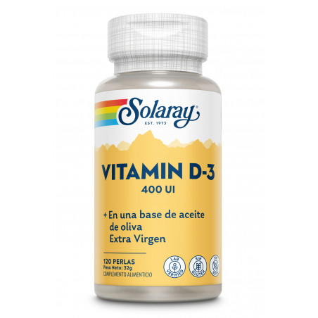 VITAMINA D 400 UI 120 CAP SOLARAY