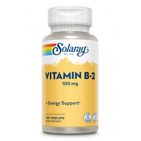 VITAMINA B2 100 MG 100 CAPSULAS SOLARAY