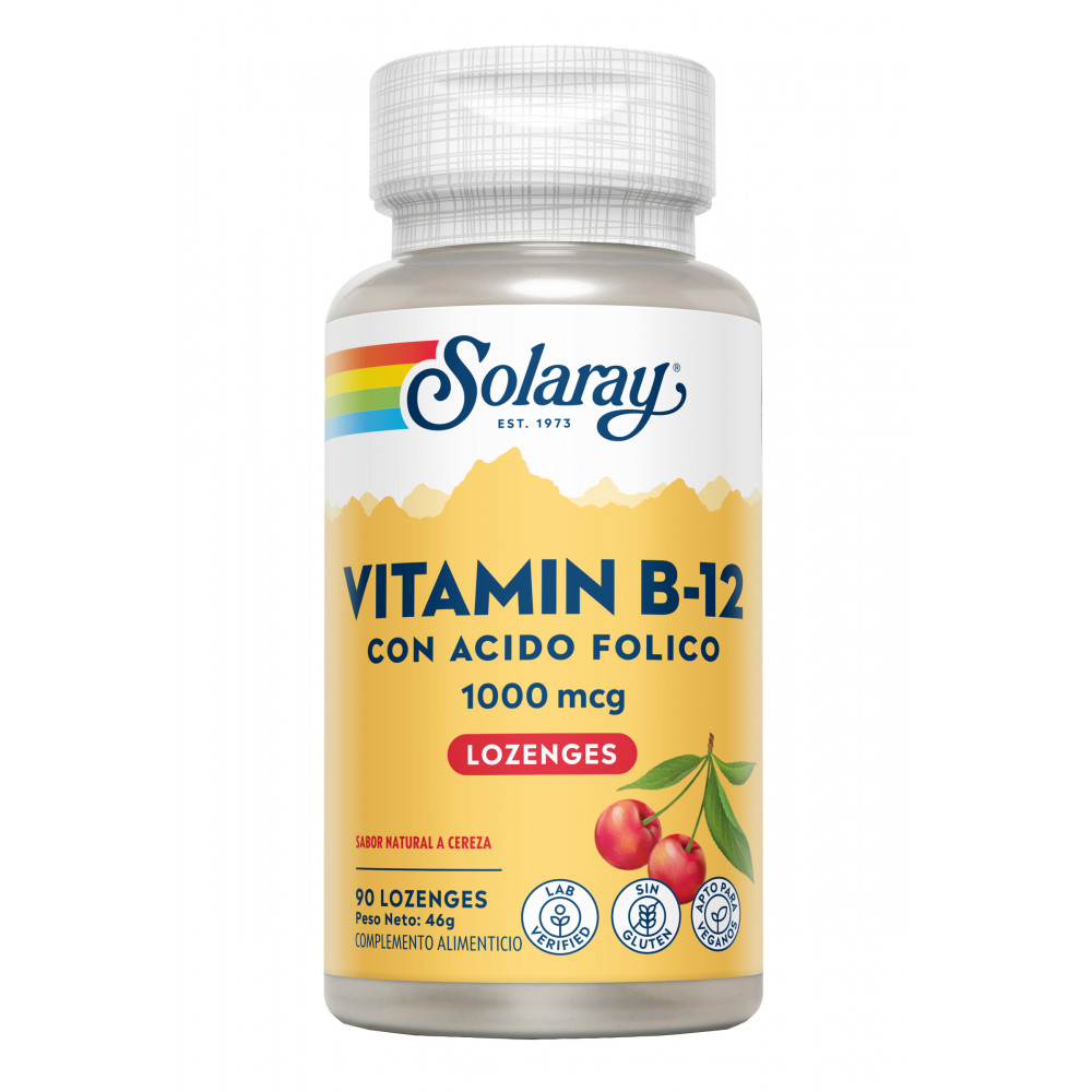 VITAMINA B-12 2000 MCG 90 COMP SUBLING SOLARAY