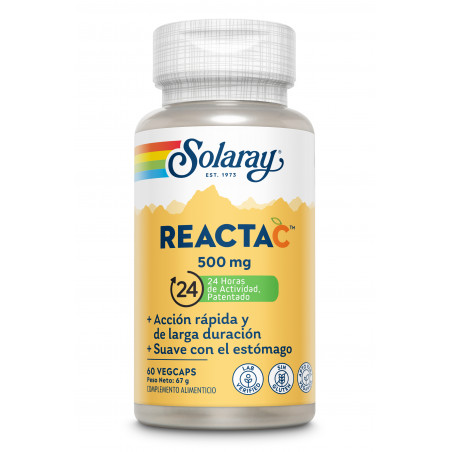 REACTA C 500MG 60 CAP SOLARAY
