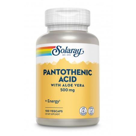 PANTOTENIC ACID 500 MG 100 CAP SOLARAY