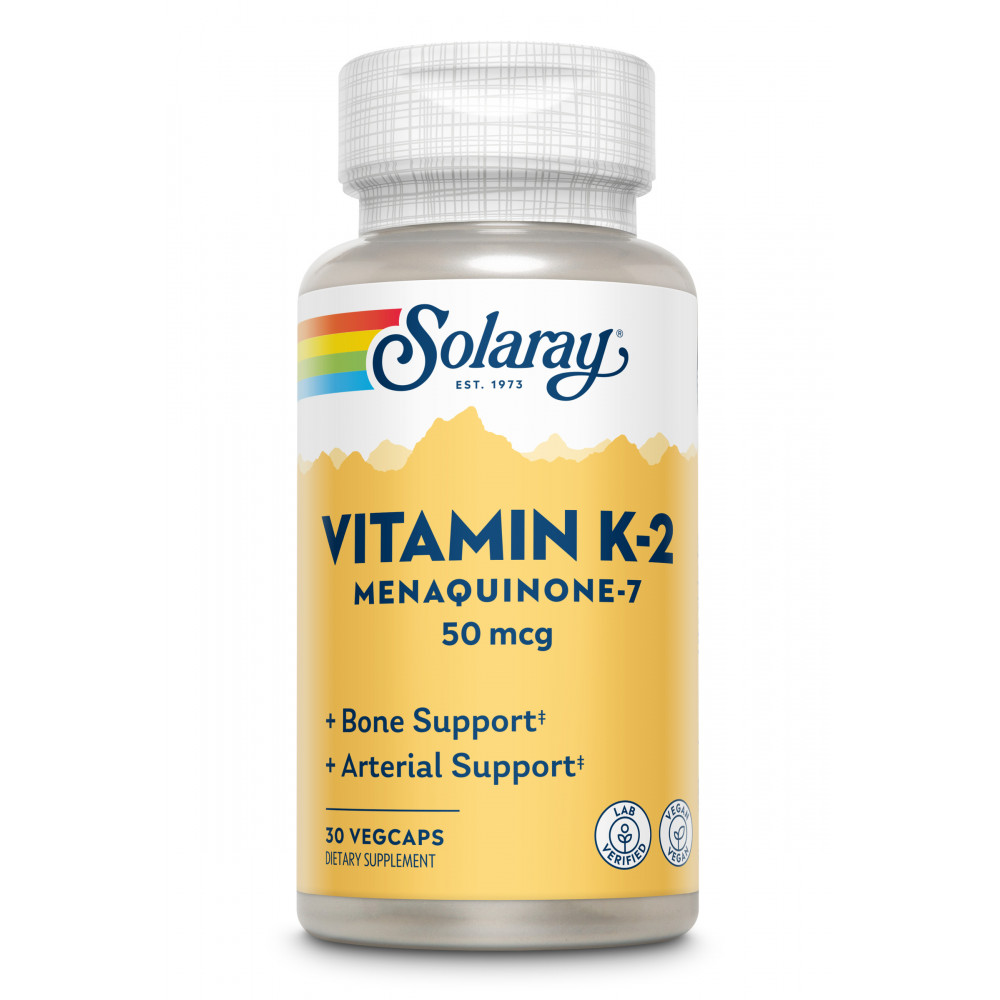VITAMINA K-2 (MENAQUINONA-7) 50 MCG 30 CAP SOLARAY