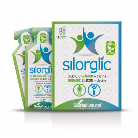 SILORGLIC SILICIO ORGÁNICO + GLICINA 14 SOBRES SORIA NATURAL