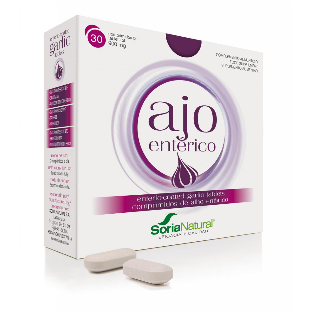AJO ENTERICO 320 MG 30 COMP SORIA NATURAL