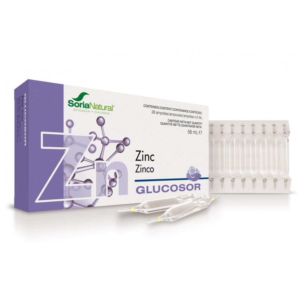 GLUCOSOR ZINC 28 AMP 2 CC SORIA NATURAL