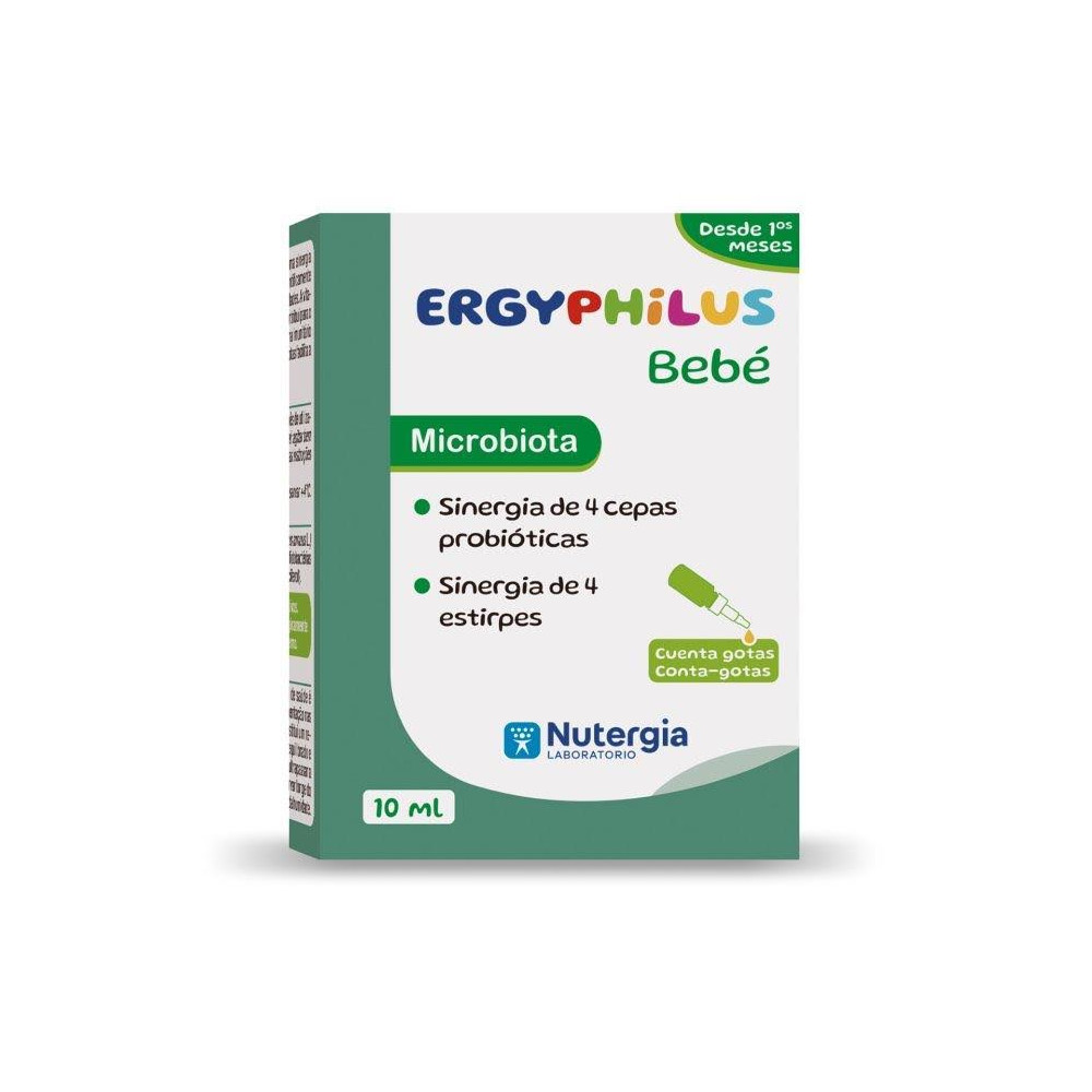 Comprar online ERGYPHILUS BEBE MICROBIOTA 10 CC NUTERGIA - Farmacia Coliseum