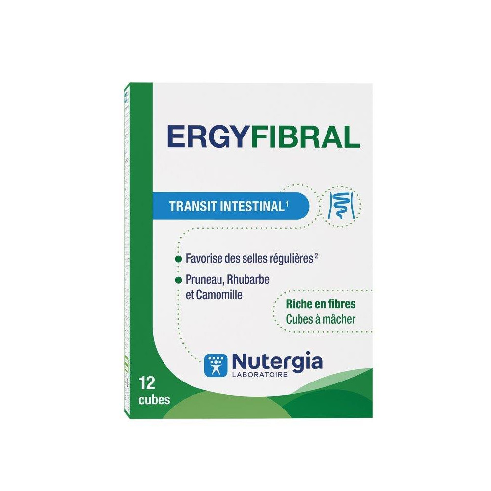 Comprar ERGYFIBRAL 12 CUBITOS MASTICABLES NUTERGIA online - Coliseum
