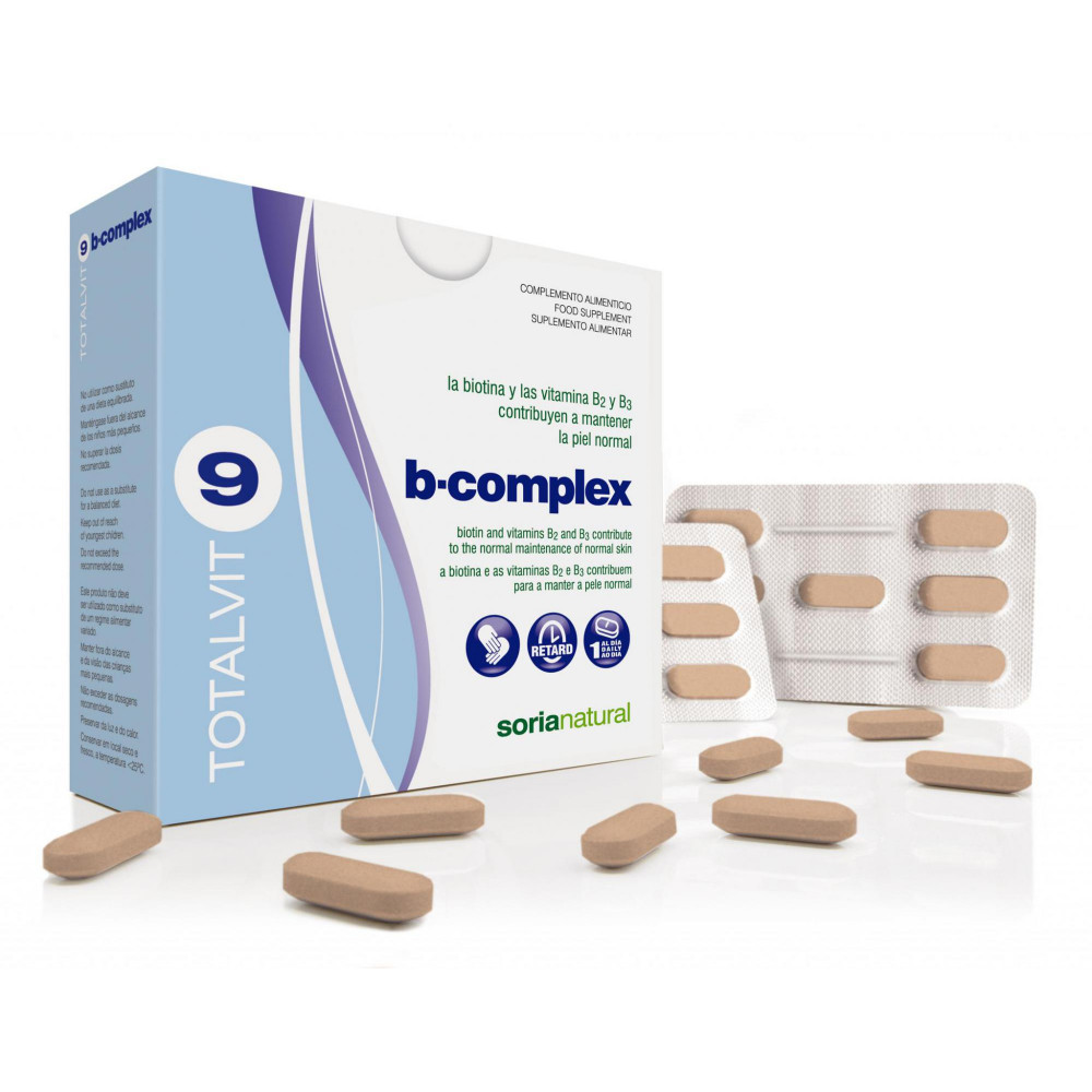 TOTALVIT 9 B-COMPLEX 28 COMP SORIA NATURAL