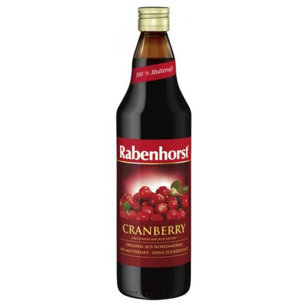 ZUMO ARANDANO ROJO AMERICANO (CRANBERRY) 750 CC RABENHORST