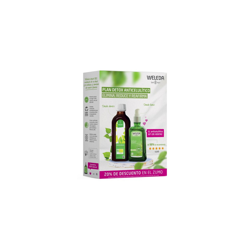 WELEDA PLAN DETOX ANTICELULÍTICO (ZUMO ABEDUL + ACEITE ABEDUL)