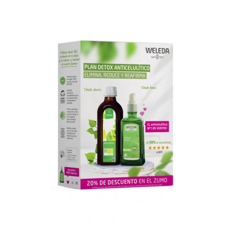 WELEDA PLAN DETOX ANTICELULÍTICO (ZUMO ABEDUL + ACEITE ABEDUL)