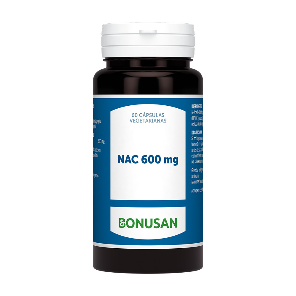 Comprar NAC N-ACETILCISTEINA 600 MG 60 CAP BONUSAN online - Farmacia Coliseum