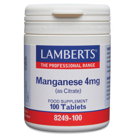 MANGANESO CITRATO 4 MG 100 COMP LAMBERTS