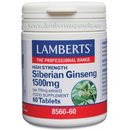 GINSENG SIBERIANO 1500 MG 60 COMP LAMBERTS
