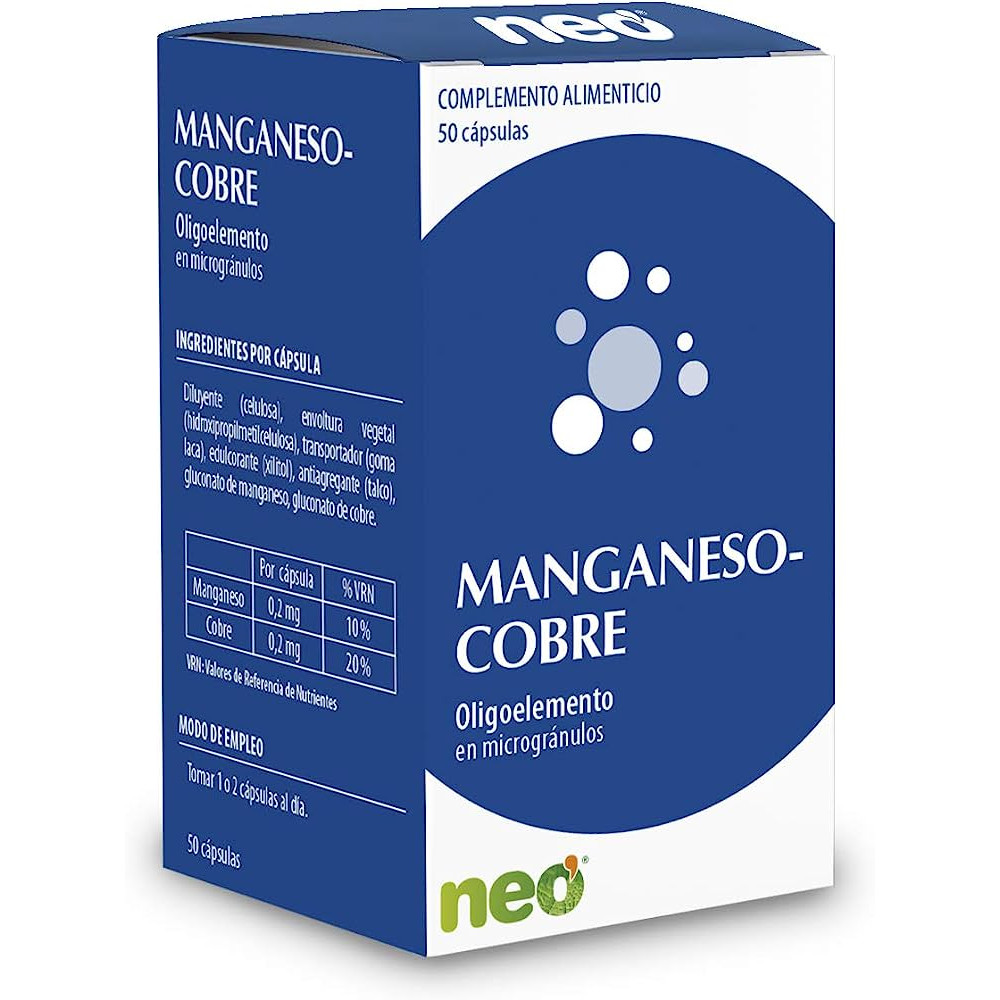 MANGANESO COBRE MICROGRANULOS PIDOLATO 50 CAP NEO