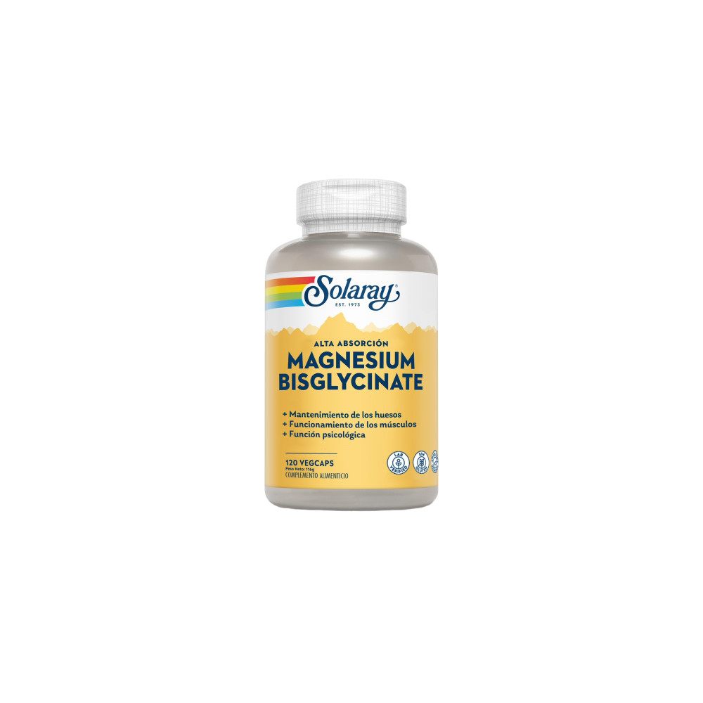 MAGNESIO GLICINATO (BISGLICINATO) 120CAP SOLARAY