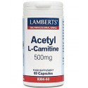 ACETIL L-CARNITINA 500 MG 60 CAP LAMBERTS