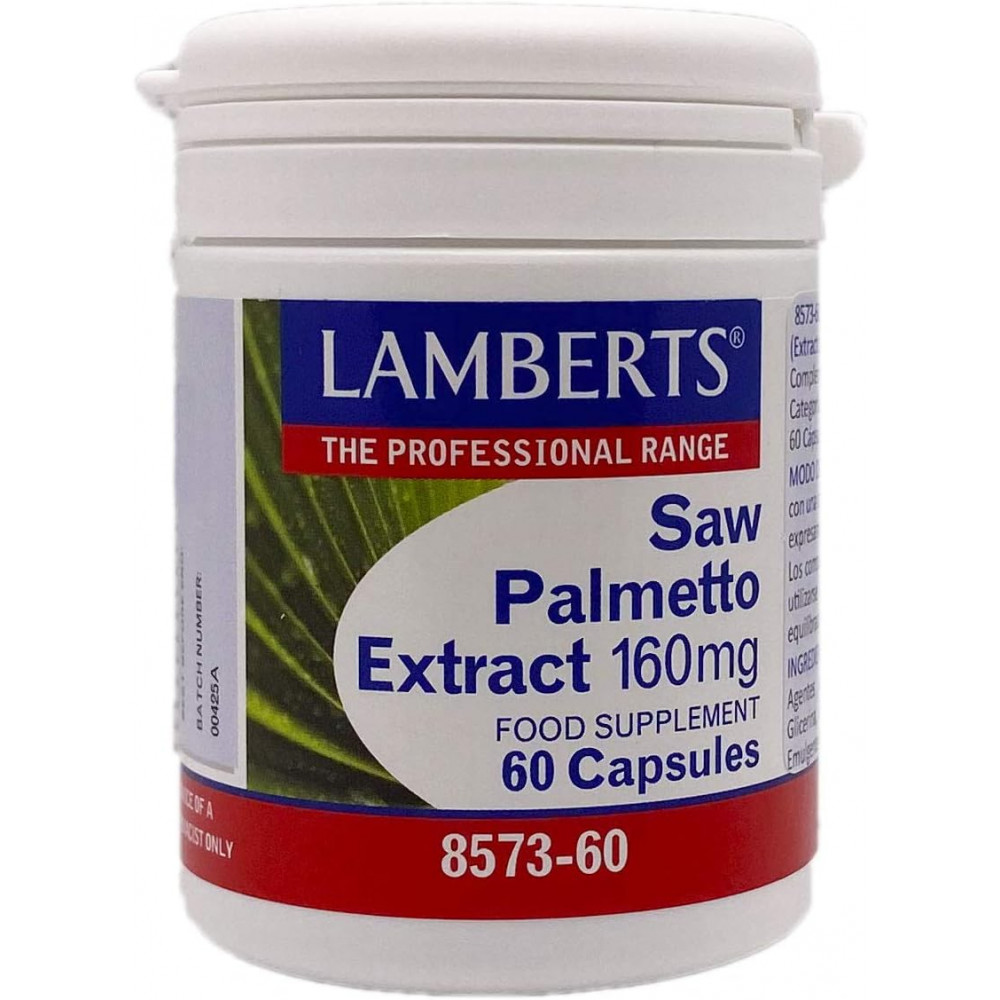 Comprar SAW PALMETTO 160 MG 60 CAP LAMBERTS online - Farmacia Coliseum