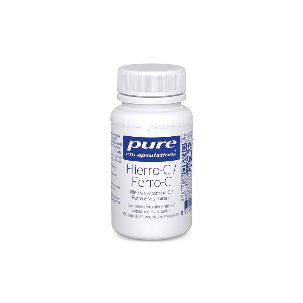 Comprar HIERRO-C 60 CAP PURE ENCAPSULATIONS online - Farmacia Coliseum