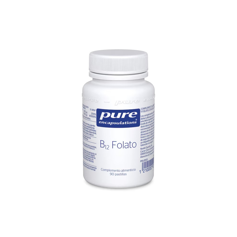 Comprar online B12 FOLATO 90 CAP PURE ENCAPSULATIONS - Farmacia Coliseum