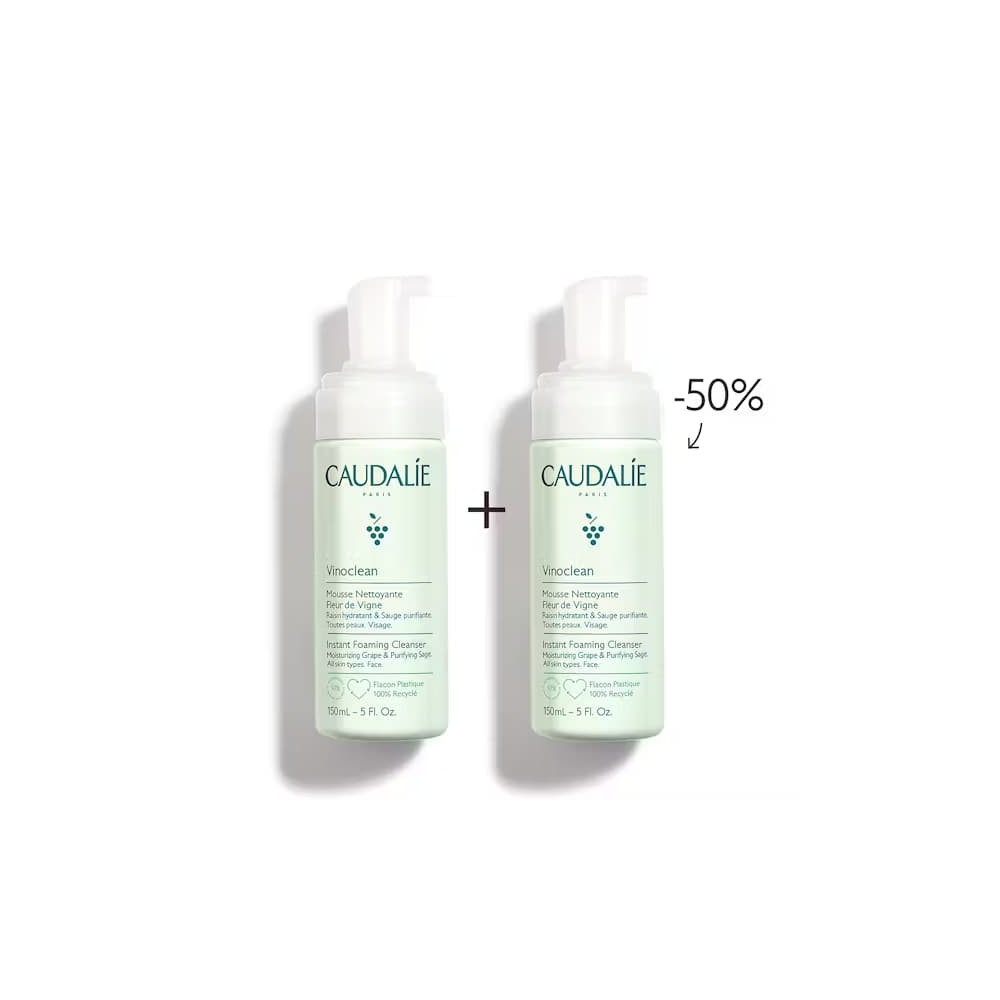 PACK DOS ESPUMAS LIMPIADORAS 150 ML CAUDALIE