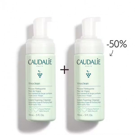 PACK DOS ESPUMAS LIMPIADORAS 150 ML CAUDALIE