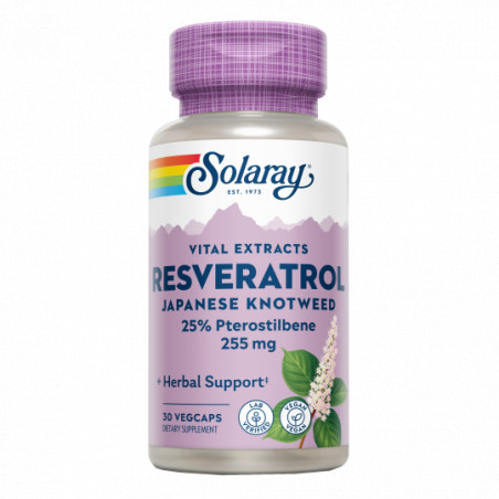 RESVERATROL 250 MG 30 CAP SOLARAY