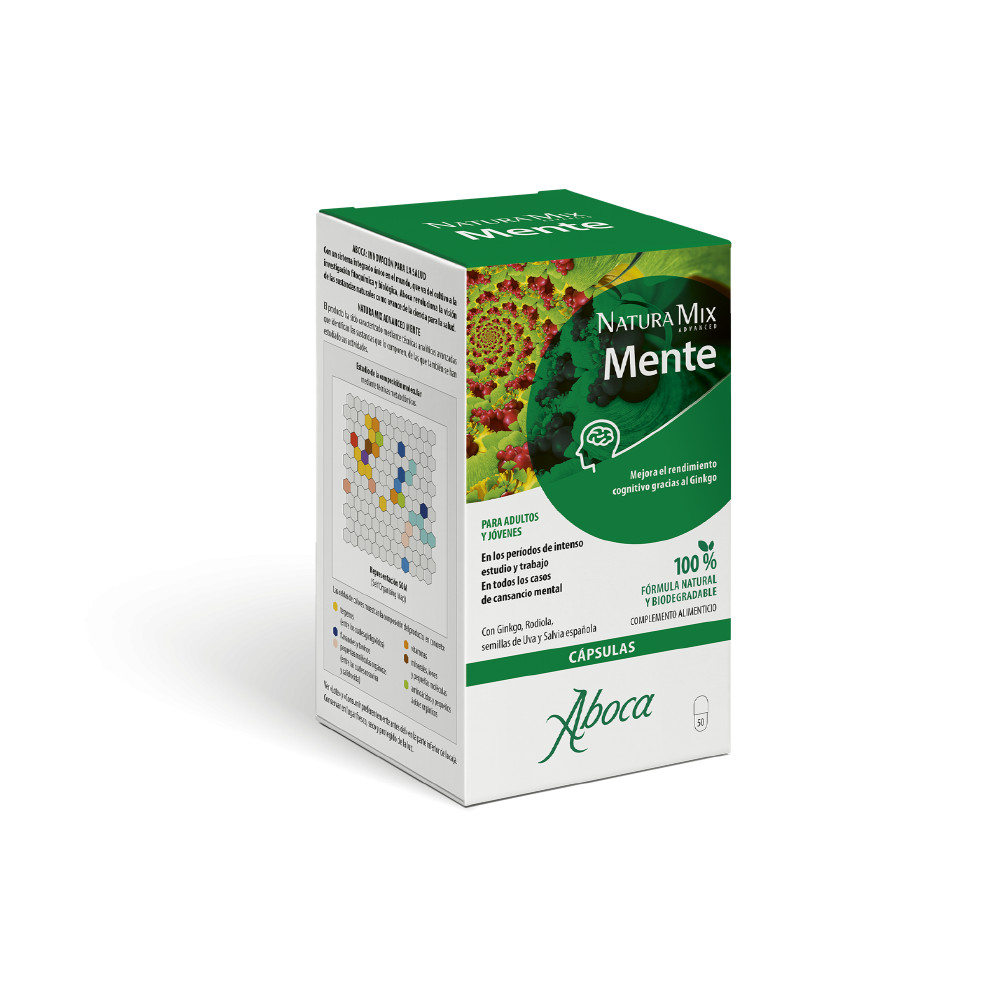 Comprar NATURA MIX ADVANCED MENTE 50 CAP ABOCA - Farmacia Coliseum