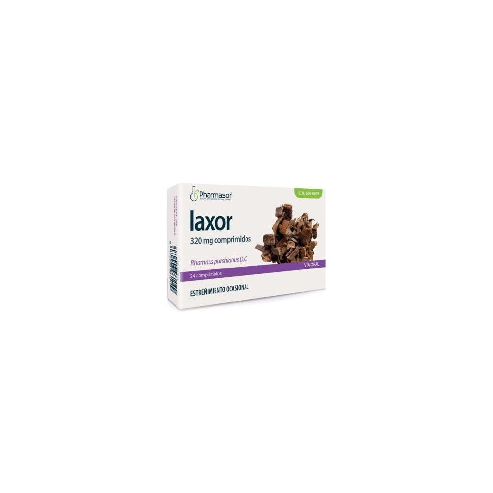 Comprar LAXOR CASCARA SAGRADA 320 MG 24 COMP PHARMASOR - Coliseum