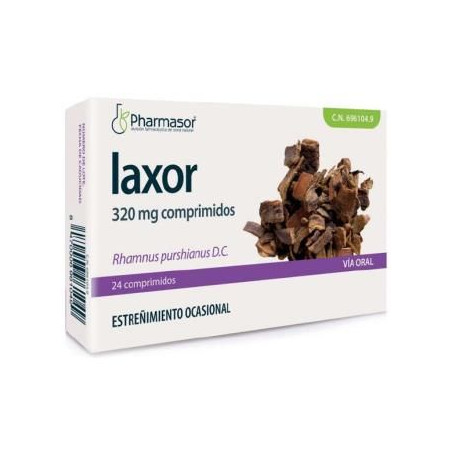 Comprar LAXOR CASCARA SAGRADA 320 MG 24 COMP PHARMASOR - Coliseum